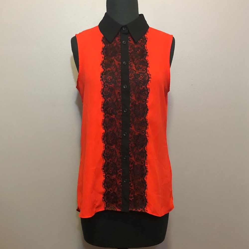 Cato Sleeveless Button Down Top